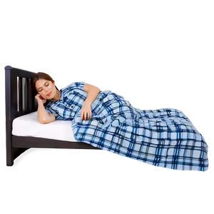 Person Sleeping In Bed Png 05232024 PNG image