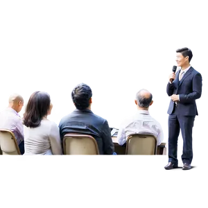 Person Talking To Audience Png Cwy34 PNG image