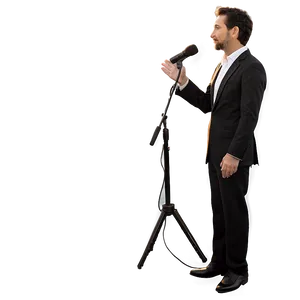 Person Talking With Microphone PNG 12 PNG
