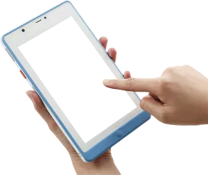 Person Using Tablet Transparent Background PNG image