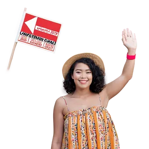 Person Waving At Event Png 60 PNG image