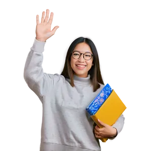 Person Waving With Joy Png 06292024 PNG image