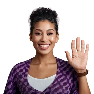 Person Waving With Smile Png Ygc PNG image