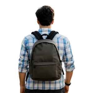 Person With Backpack PNG Mgd