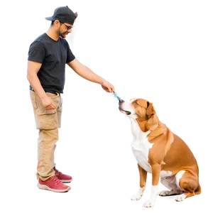 Person With Dog PNG 05042024