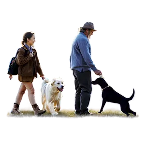 Person With Dog PNG Xjs