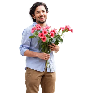 Person With Flowers PNG 43 PNG