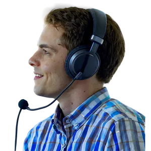 Person With Headset Talking PNG Muh PNG