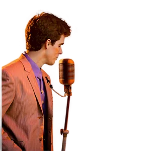 Person With Microphone PNG 05042024 PNG