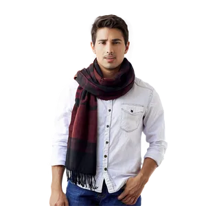 Person With Scarf PNG 3