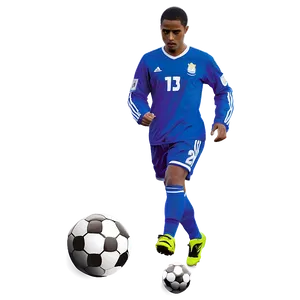 Person With Soccer Ball PNG Imn