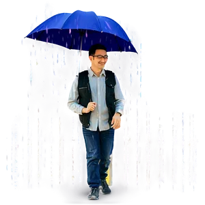 Person With Umbrella PNG Wmq