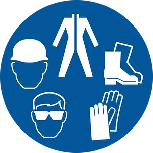 Personal Protective Equipment Sign PNG image