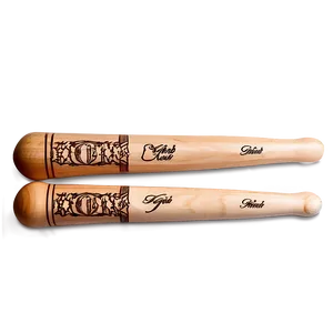 Personalized Drumsticks Engraved Png Gir37 PNG image