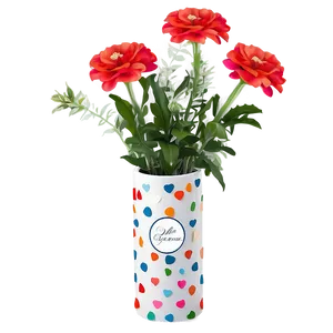 Personalized Flower Vase PNG Mck