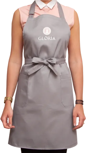 Personalized Grey Apron Mockup