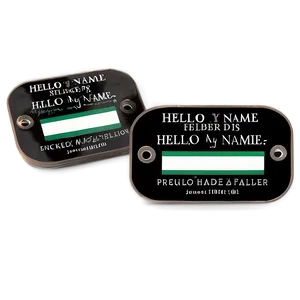 Personalized Hello My Name Is Label Png Oae PNG image