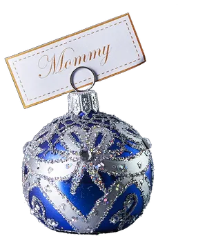 Personalized Mommy Christmas Ornament PNG image