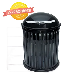 Personalized Trash Bin Assembly Png 05252024 PNG image