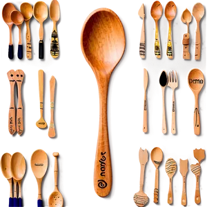 Personalized Wooden Spoon PNG Mhn