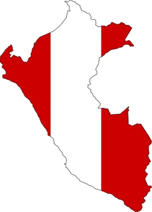 Peru Map Outlinewith Flag PNG image