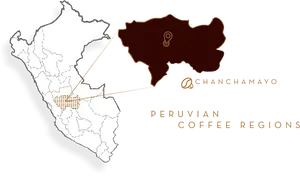 Peruvian Coffee Regions Map Chanchamayo PNG image