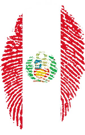 Peruvian Flag Fingerprint PNG image