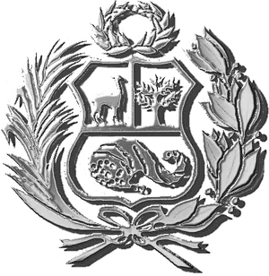 Peruvian National Coatof Arms Emblem PNG image