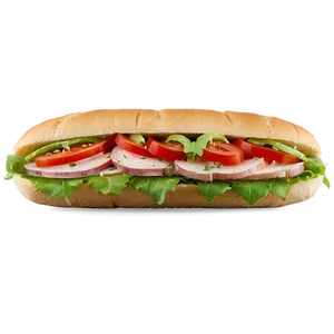 Pesto Sub Sandwich PNG Gbv