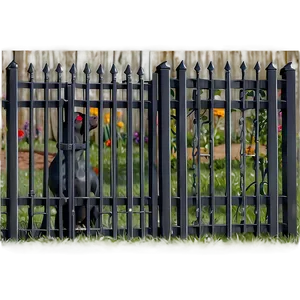 Pet-friendly Metal Fence Designs Png 06272024 PNG image