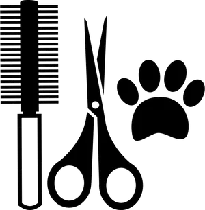 Pet Grooming Tools Icon PNG image