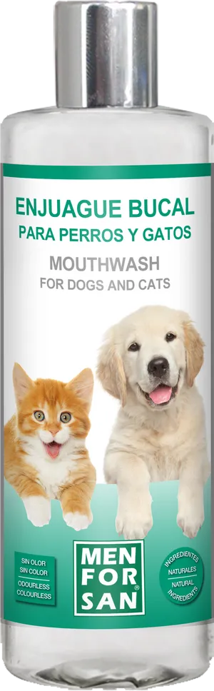 Pet Mouthwash Dogs Cats Menforsan PNG image