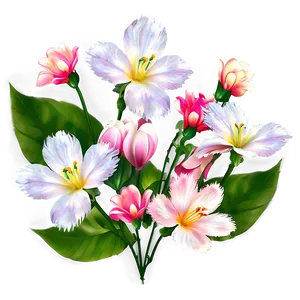 "petal Paradise: Dreamy Flower PNG" D