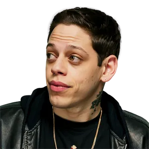 Pete Davidson In Black Tee Png 06252024 PNG image