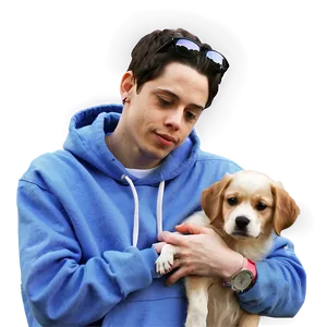 Pete Davidson With Dog Png Udu PNG image