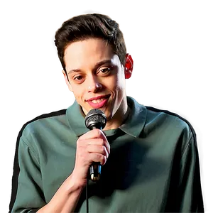 Pete Davidson With Microphone Png 06252024 PNG image