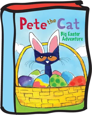 Pete The Cat Big Easter Adventure Book Cover PNG image