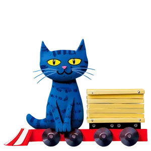 Pete The Cat's Train Trip Png 05252024 PNG image