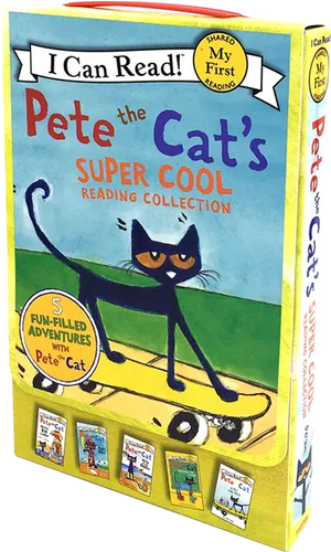 Pete The Cat Super Cool Reading Collection PNG image