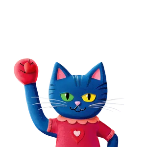 Pete The Cat Valentine's Day Is Cool Png Kvh PNG image