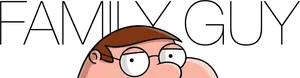 Peter Griffin Peeking Over Edge PNG image