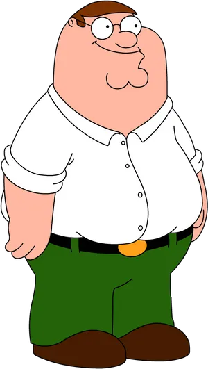 Peter Griffin Standing Smile PNG image