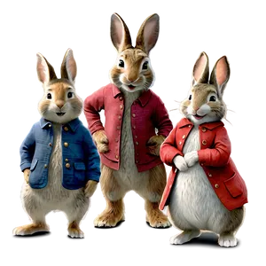 Peter Rabbit And Friends PNG 06262024