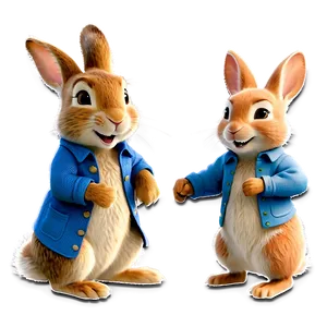 Peter Rabbit And Siblings PNG Clu