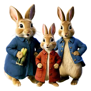 Peter Rabbit And Siblings PNG Ids