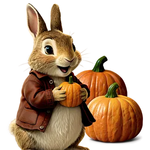 Peter Rabbit And The Pumpkin Patch PNG Gxo70 PNG