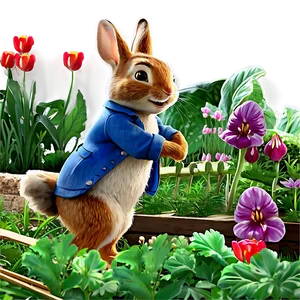 Peter Rabbit Garden Exploration PNG 06262024