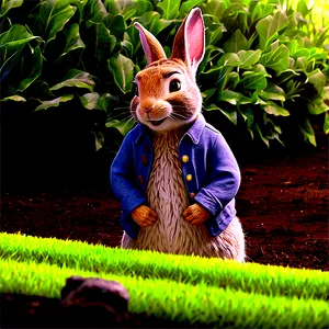 Peter Rabbit In Garden Png 06262024 PNG image