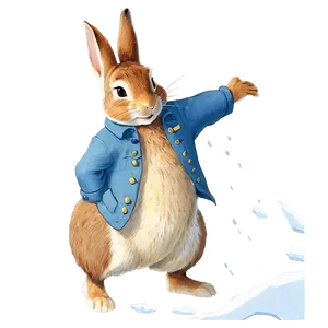 Peter Rabbit In The Snow PNG 06262024