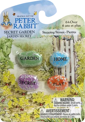 Peter Rabbit Secret Garden Stepping Stones PNG image